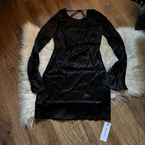 RUMORED Sweet Talker Mini Dress In Black - Picture 5 of 7